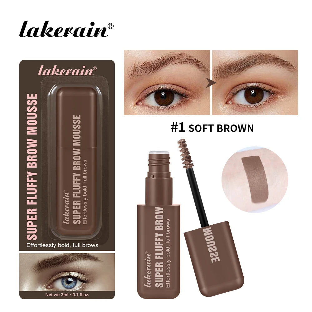 Brow Mousse Super Fluffy High Color Rendering Fill In The Sparse And Vacant Parts of The Eyebrows Smooth Super Fluff Thick Brow