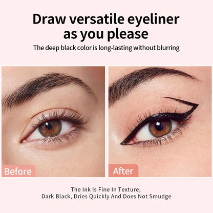 1PC eyeliner pen waterproof, fast drying, durable, smooth and easy to color, creating natural eye makeup