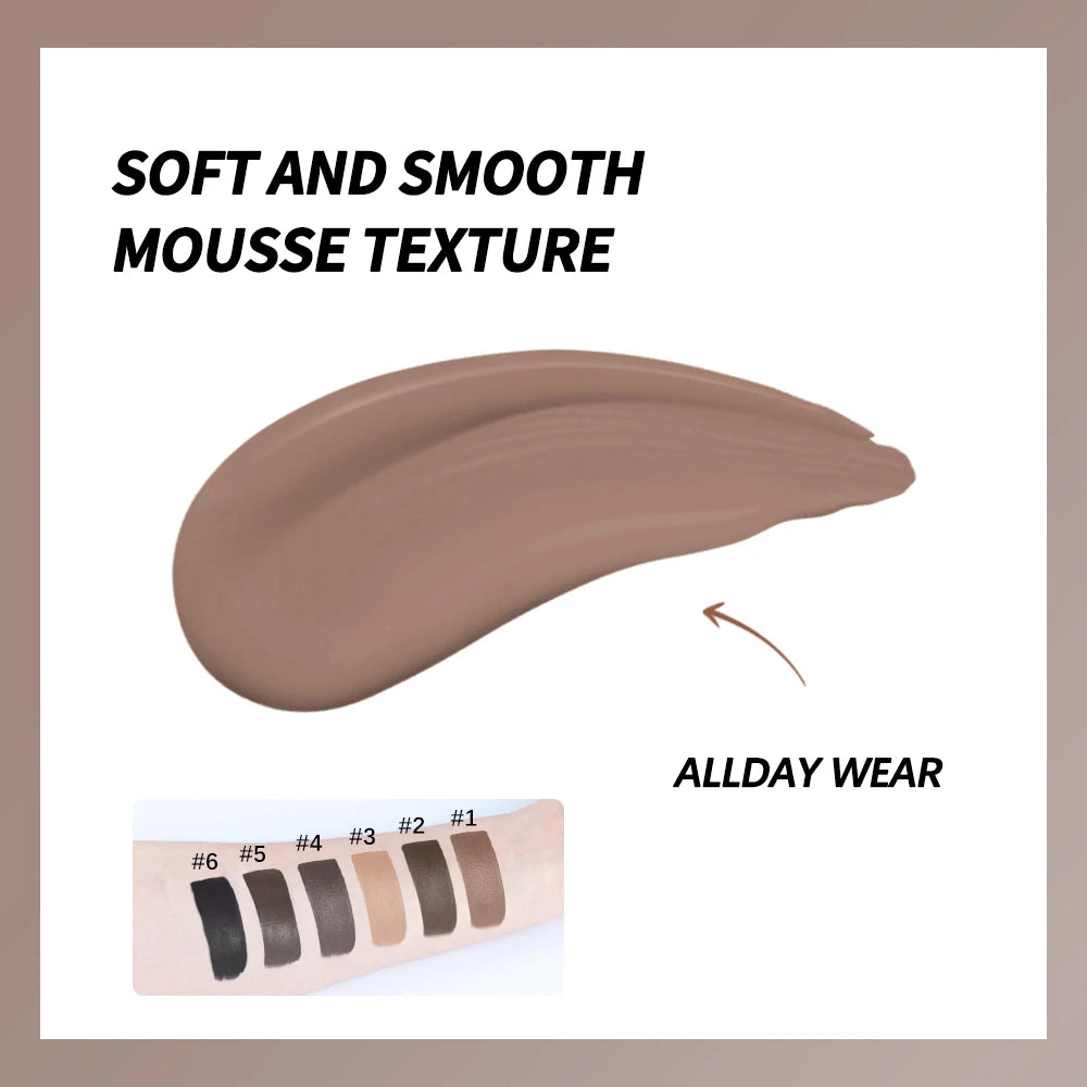 Brow Mousse Super Fluffy High Color Rendering Fill In The Sparse And Vacant Parts of The Eyebrows Smooth Super Fluff Thick Brow