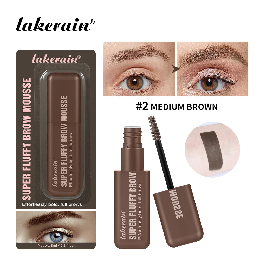 Brow Mousse Super Fluffy High Color Rendering Fill In The Sparse And Vacant Parts of The Eyebrows Smooth Super Fluff Thick Brow