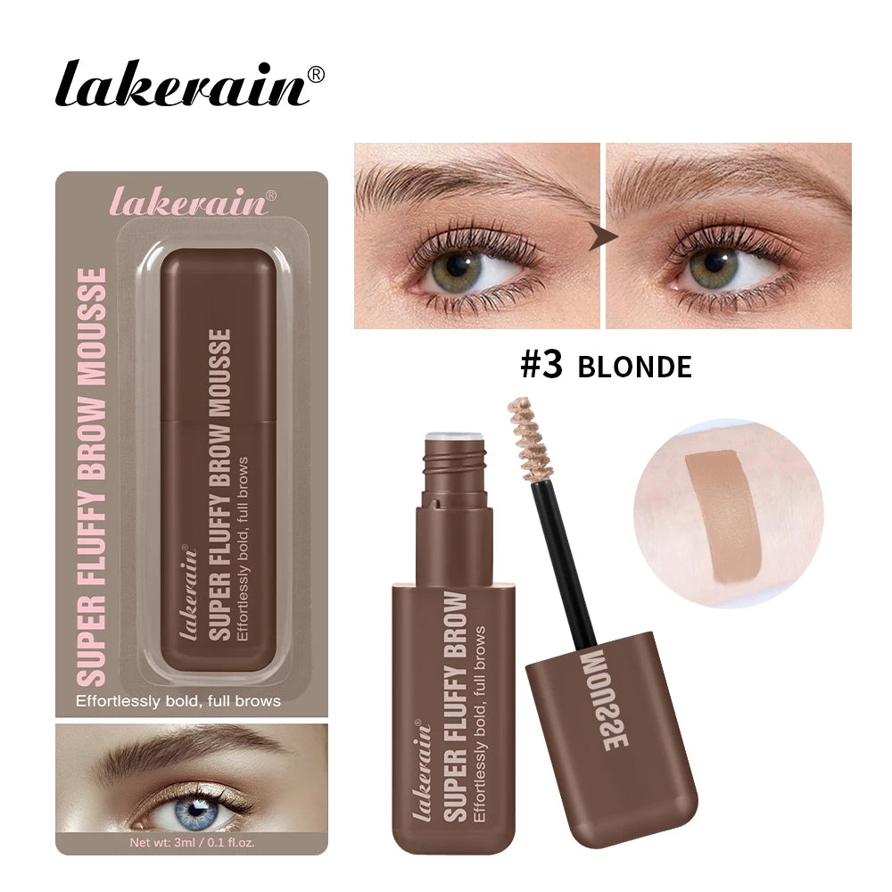 Brow Mousse Super Fluffy High Color Rendering Fill In The Sparse And Vacant Parts of The Eyebrows Smooth Super Fluff Thick Brow
